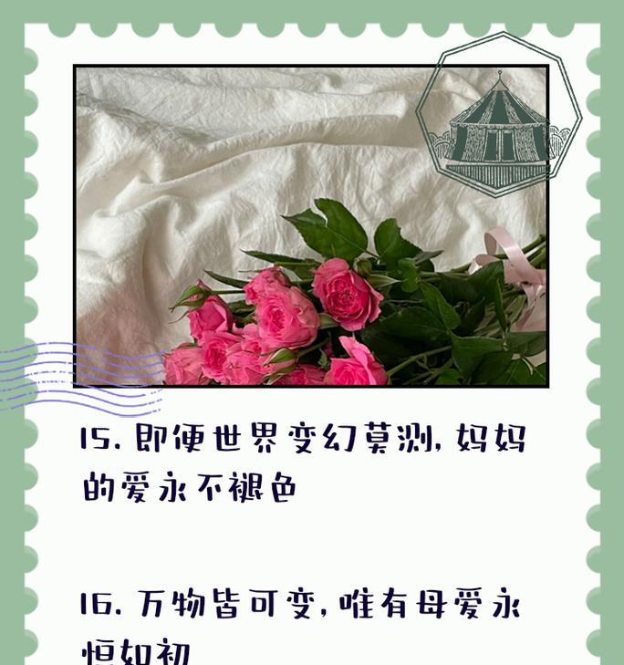 妈妈对你的爱可以用哪种花的花语来表达？它象征着什么？