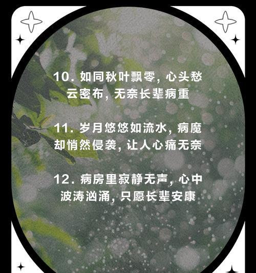 看望病重长辈时应该选择哪种花语？