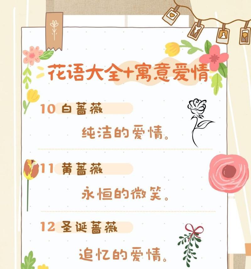 简短的花朵花语大全有哪些？